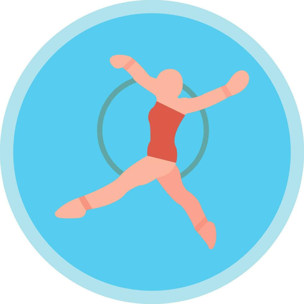 Trapeze artist Vector Icon Design