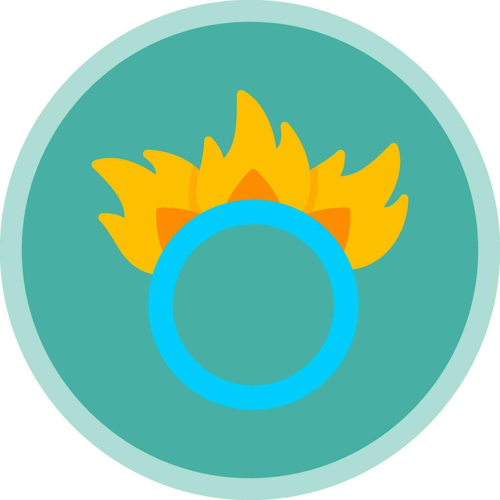 Ring of fire Vector Icon Design