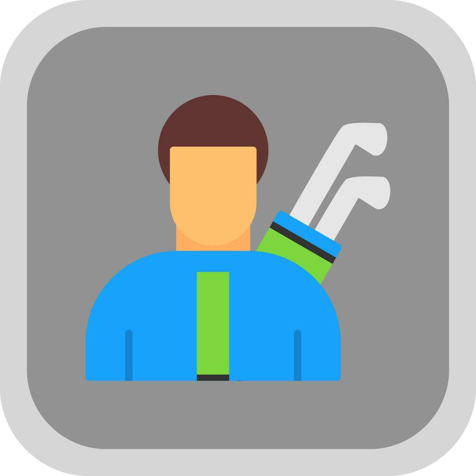 Golfer Vector Icon Design