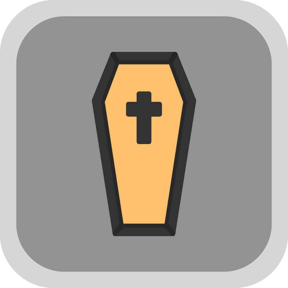 Coffin Vector Icon Design