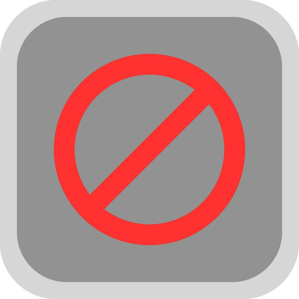 Ban Vector Icon Design