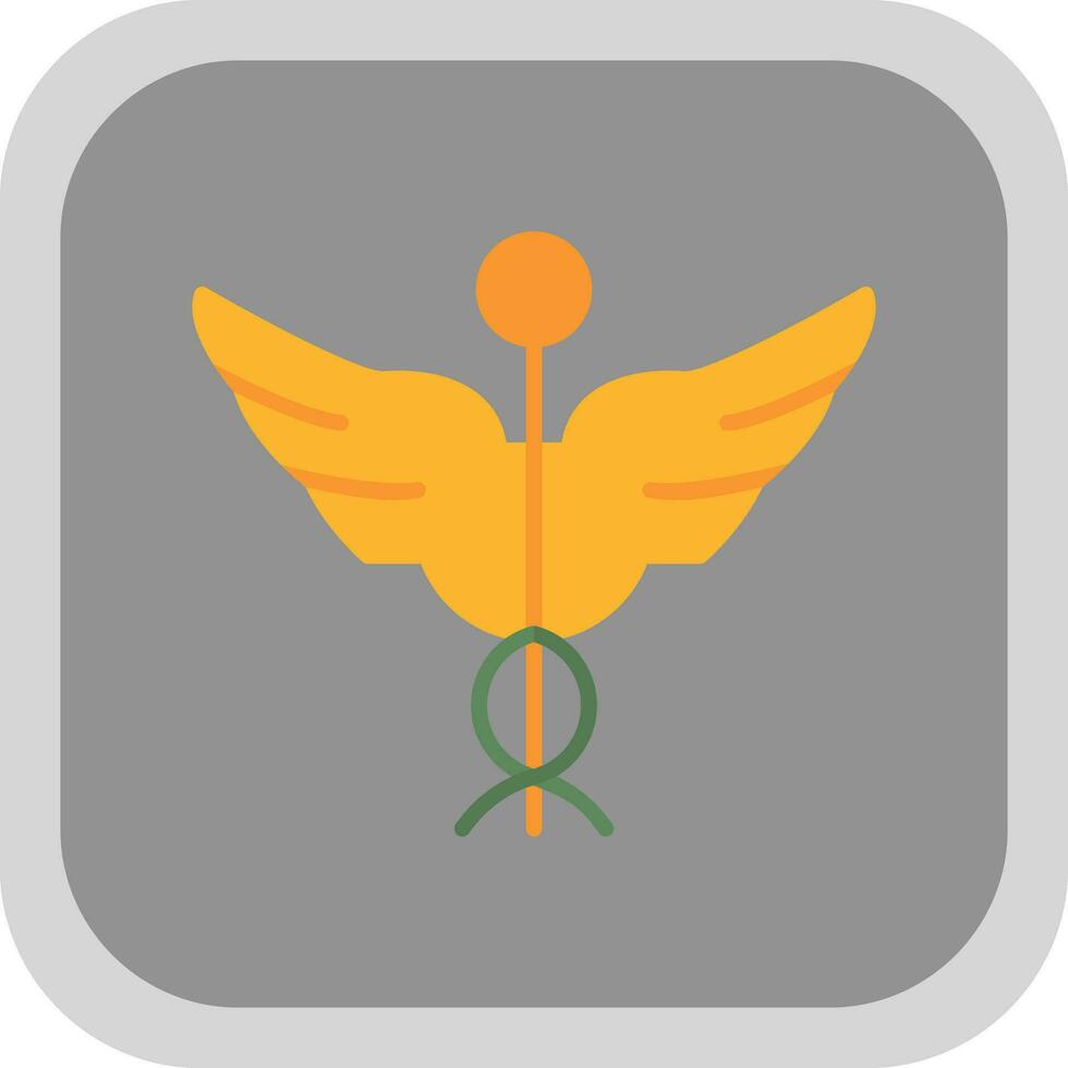 Caduceus Vector Icon Design