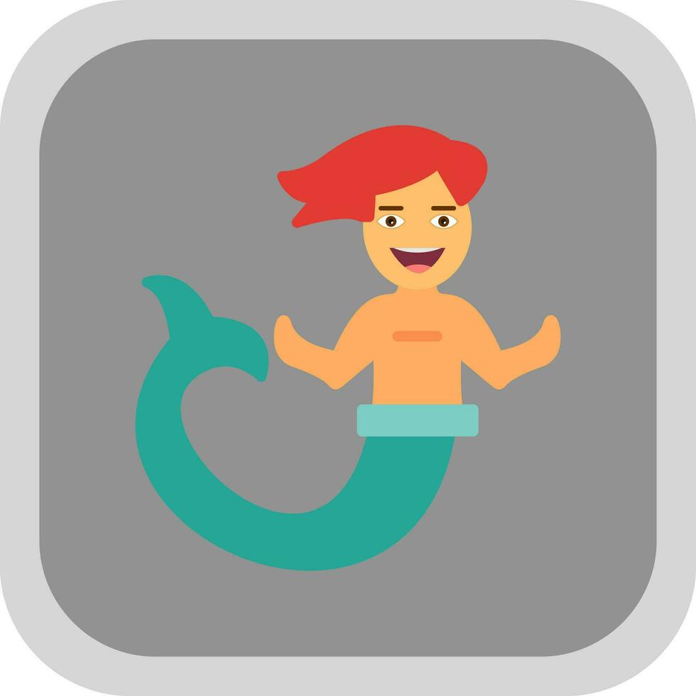 Mermaid Vector Icon Design