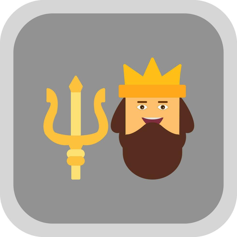 Poseidon Vector Icon Design