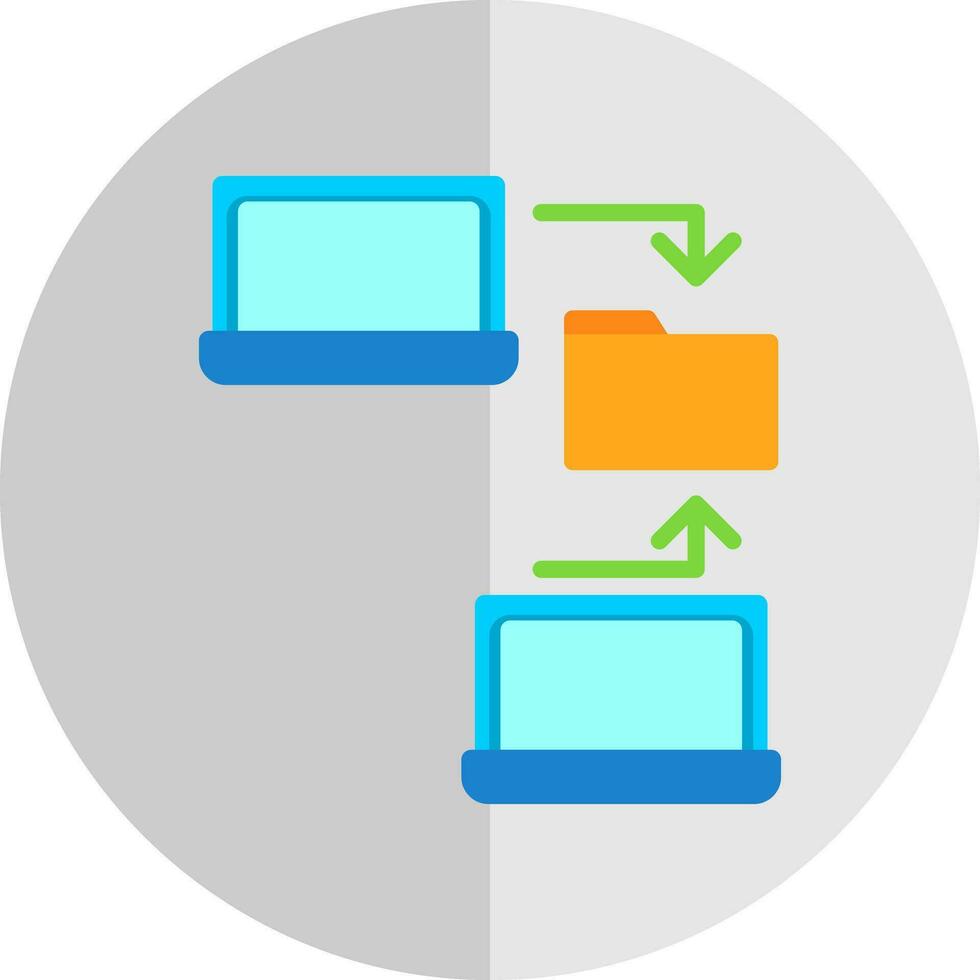 Data sharing Vector Icon Design