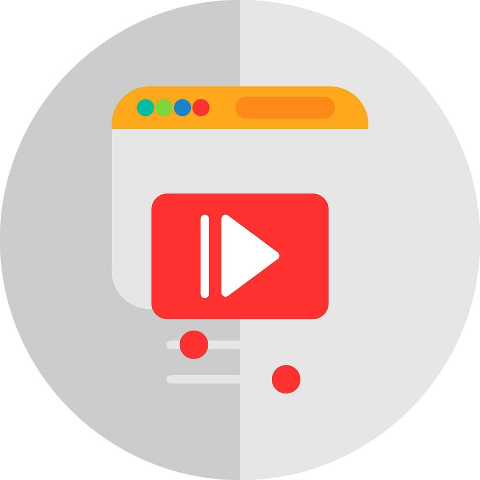 vídeo web vector icono diseño