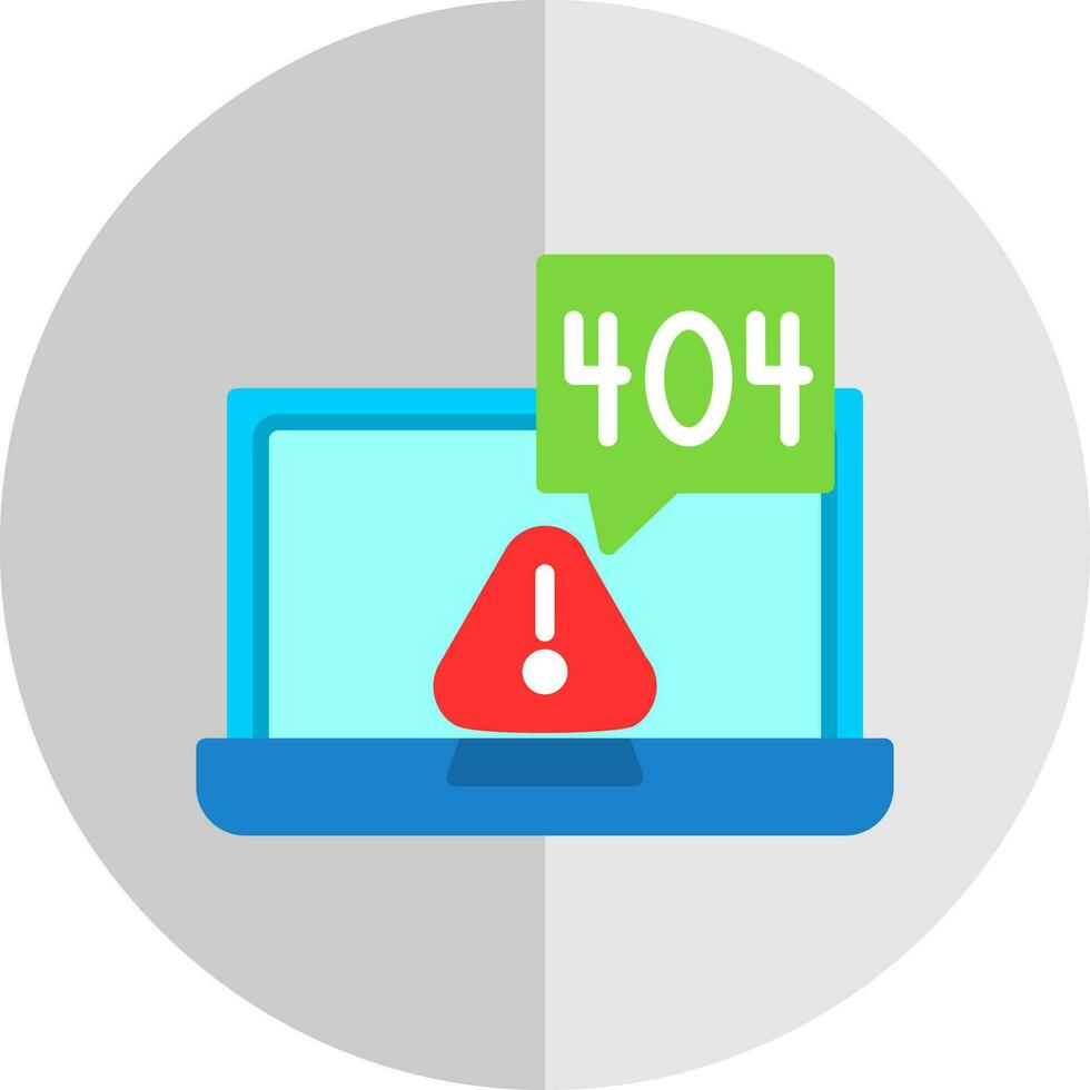 404 error Vector Icon Design