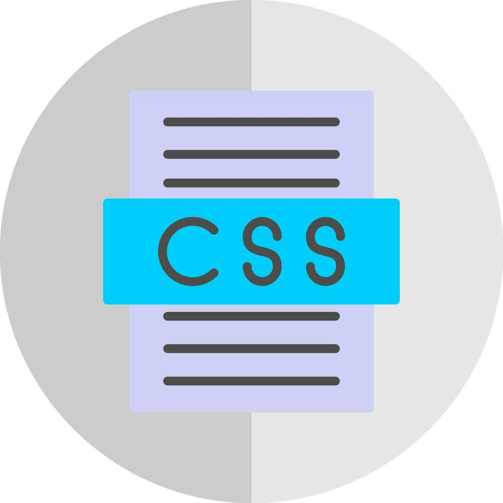 diseño de icono de vector de archivo css