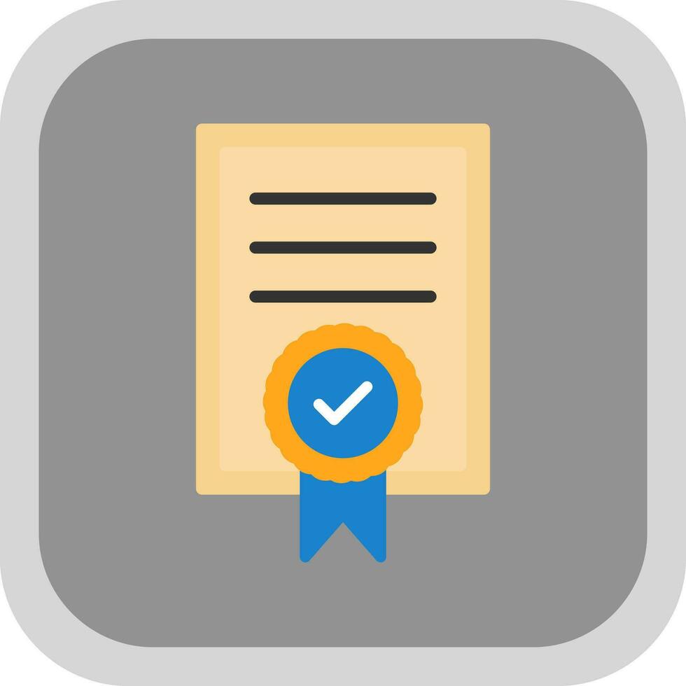 Certificate Vector Icon Design