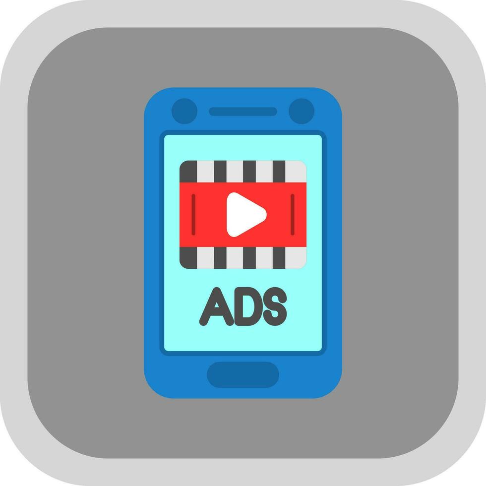 Video ad Vector Icon Design