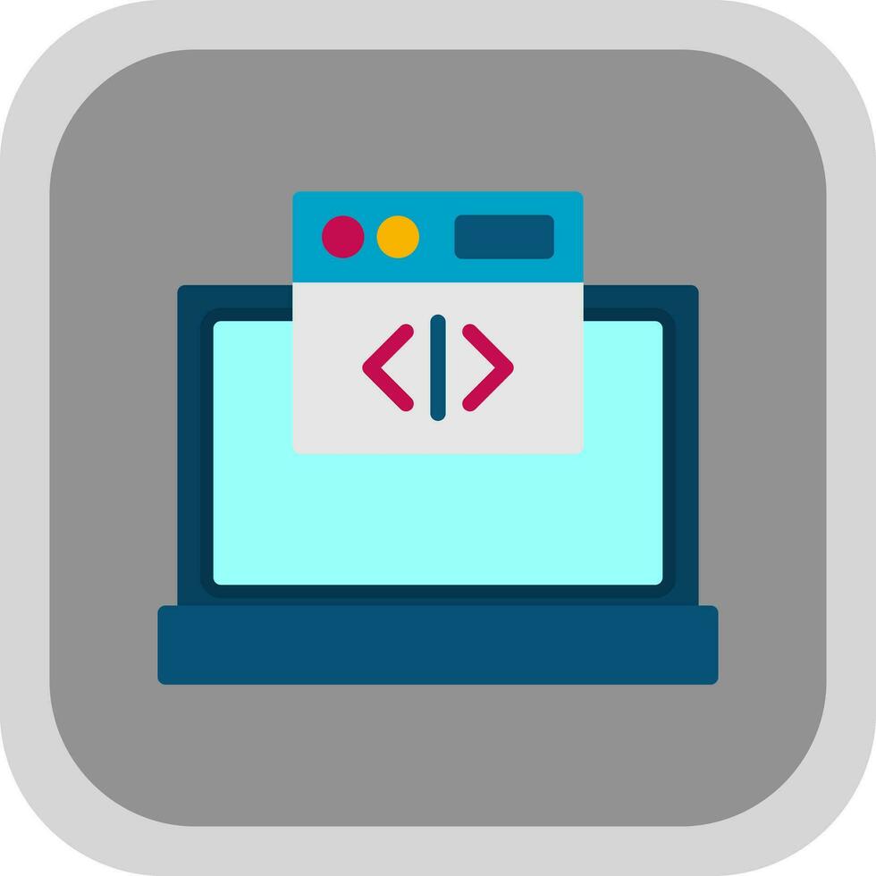 Web coding Vector Icon Design