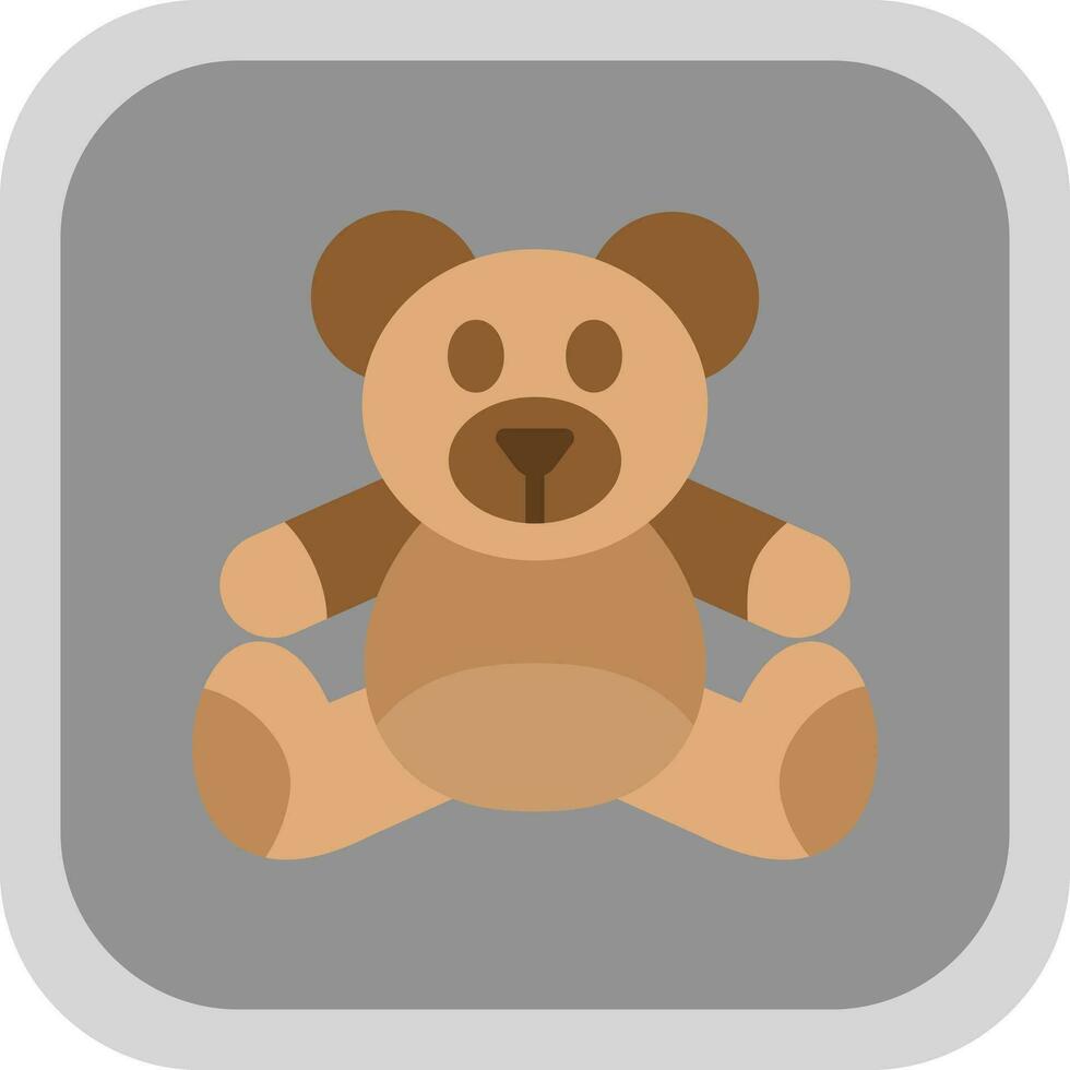 diseño de icono de vector de oso de peluche