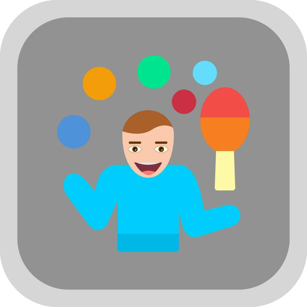 Juggling Vector Icon Design