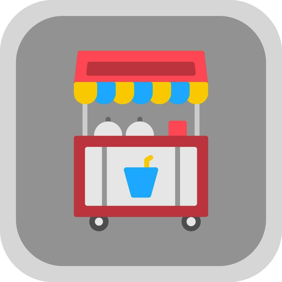 Food stand Vector Icon Design
