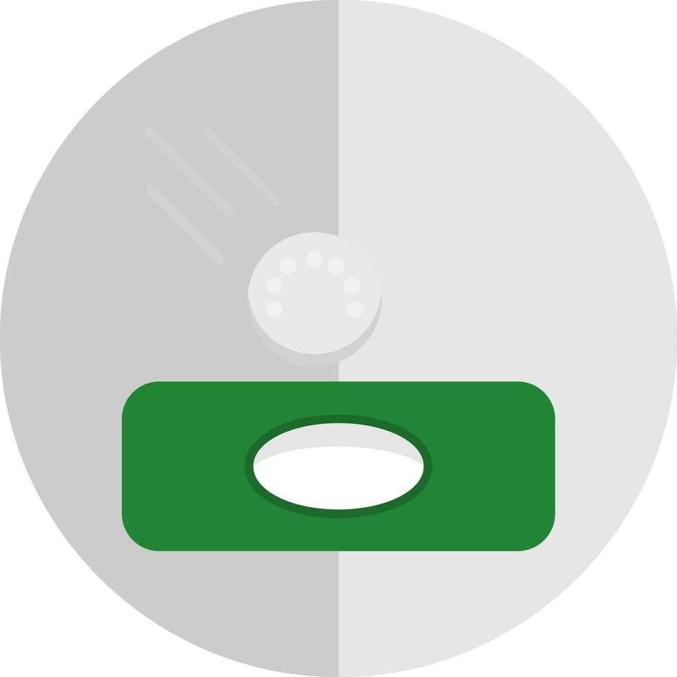 Hole in one Vector Icon Design