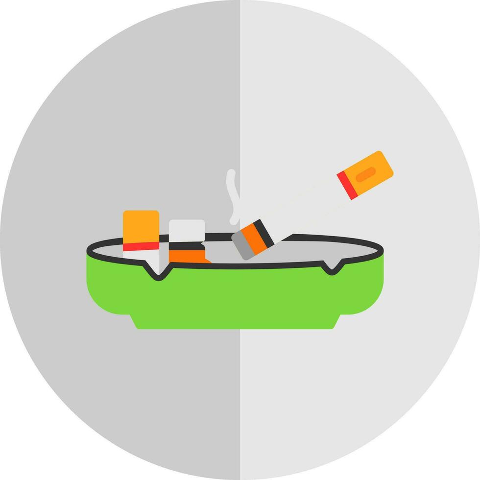 Ashtray Vector Icon Design