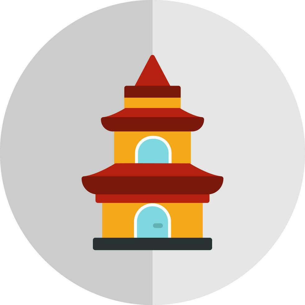 diseño de icono de vector de templo