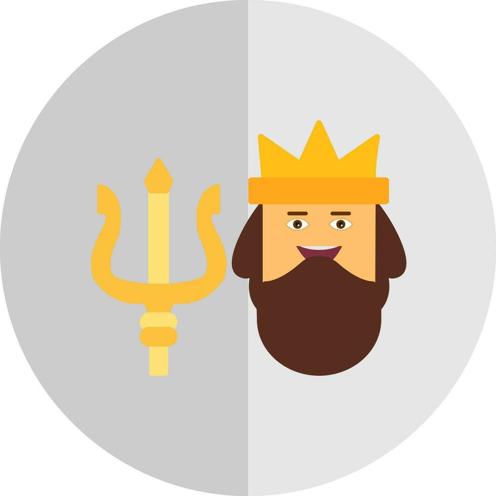 Poseidon Vector Icon Design