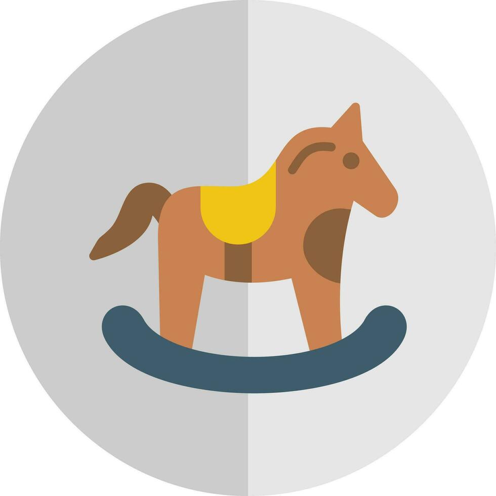 caballo juguete vector icono diseño