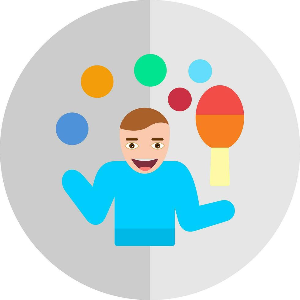 Juggling Vector Icon Design