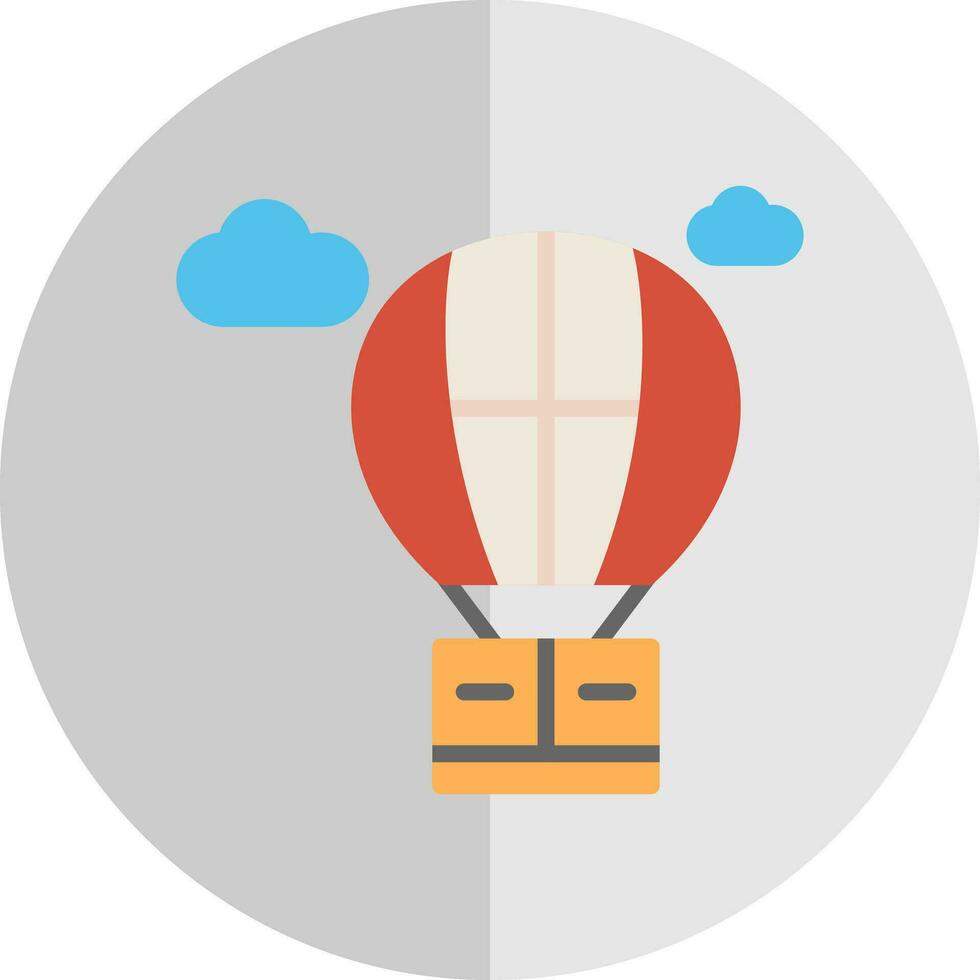 Hot air balloon Vector Icon Design