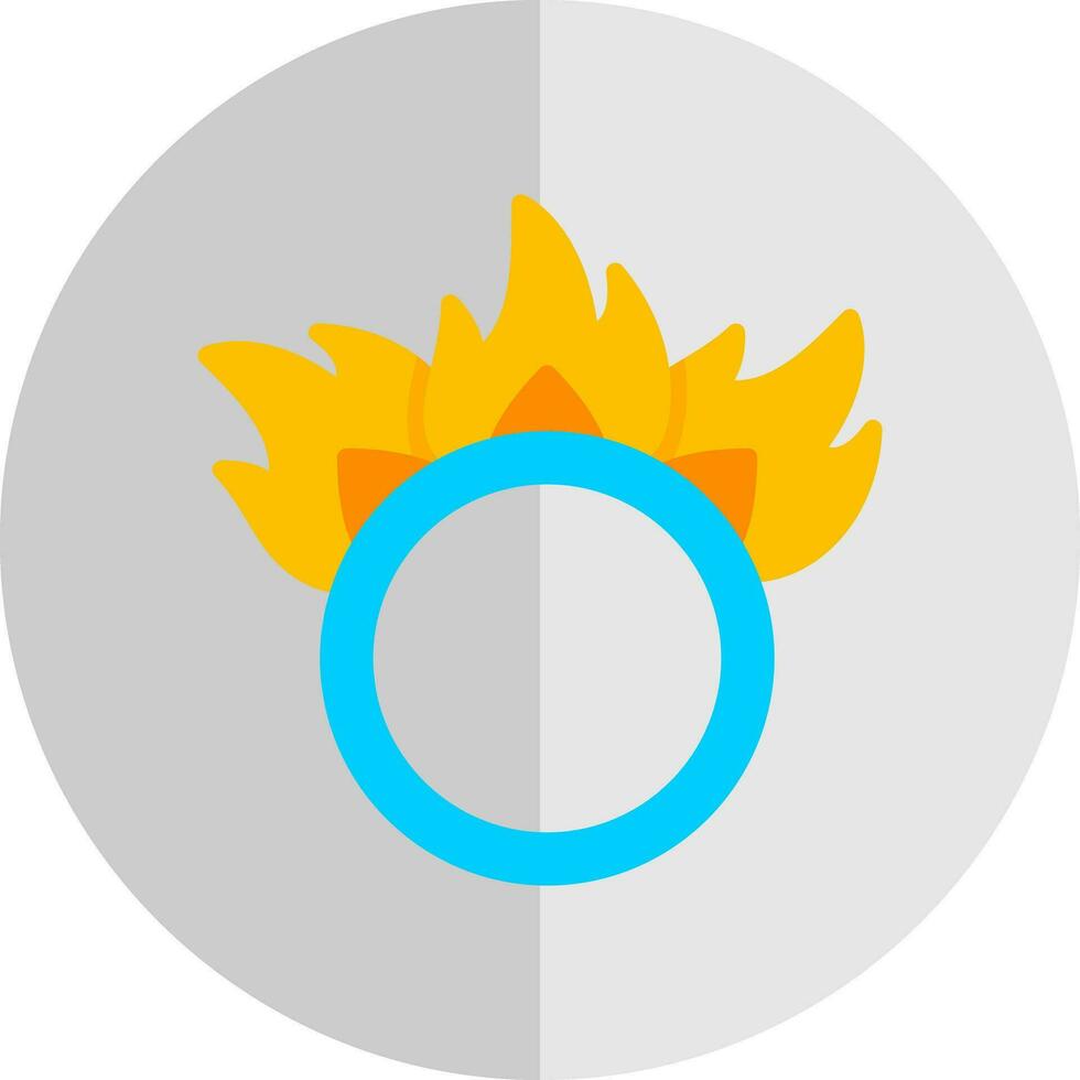 Ring of fire Vector Icon Design