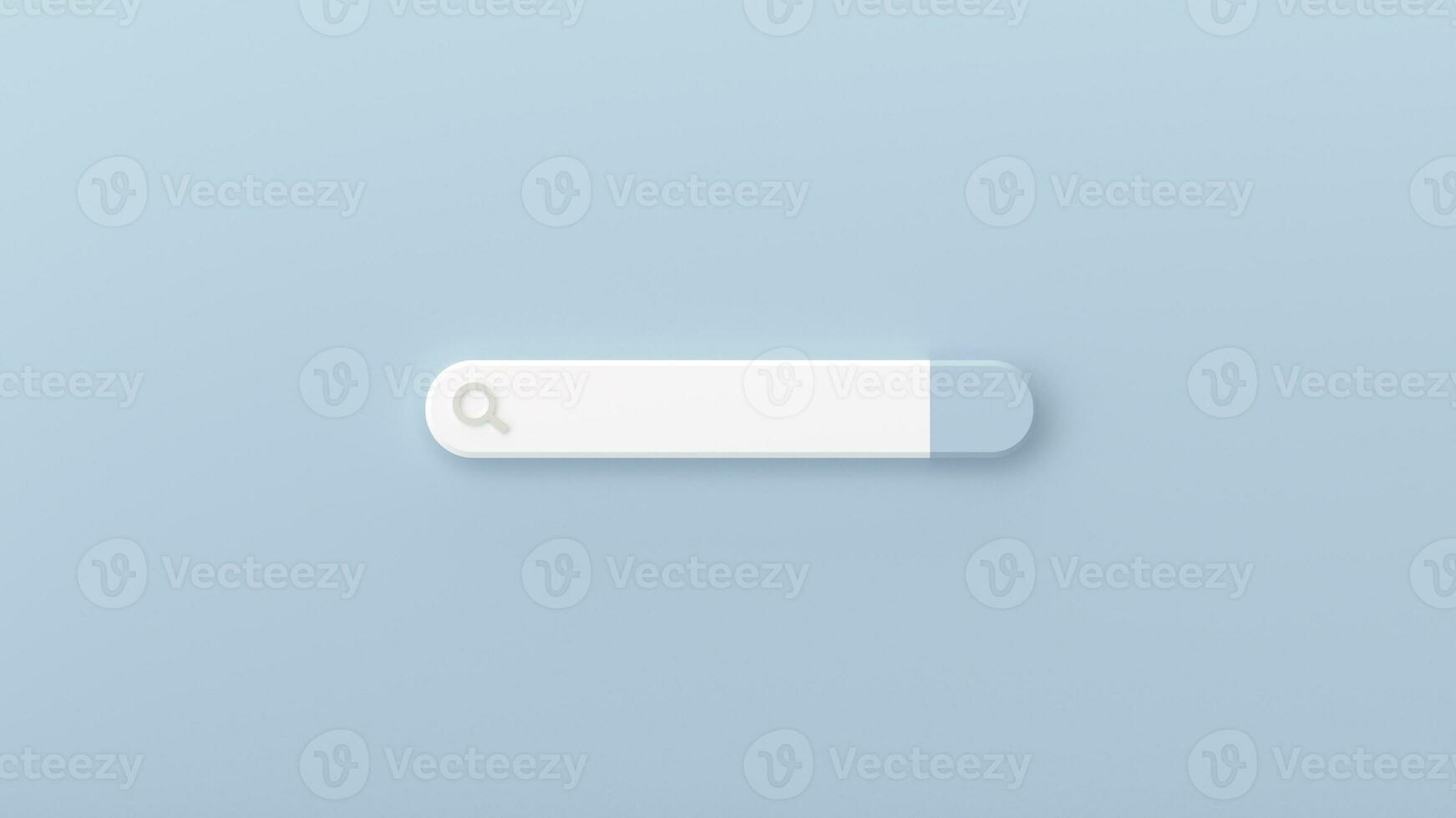 Minimal blank search bar on grey background. web search concept. 3d rendering photo