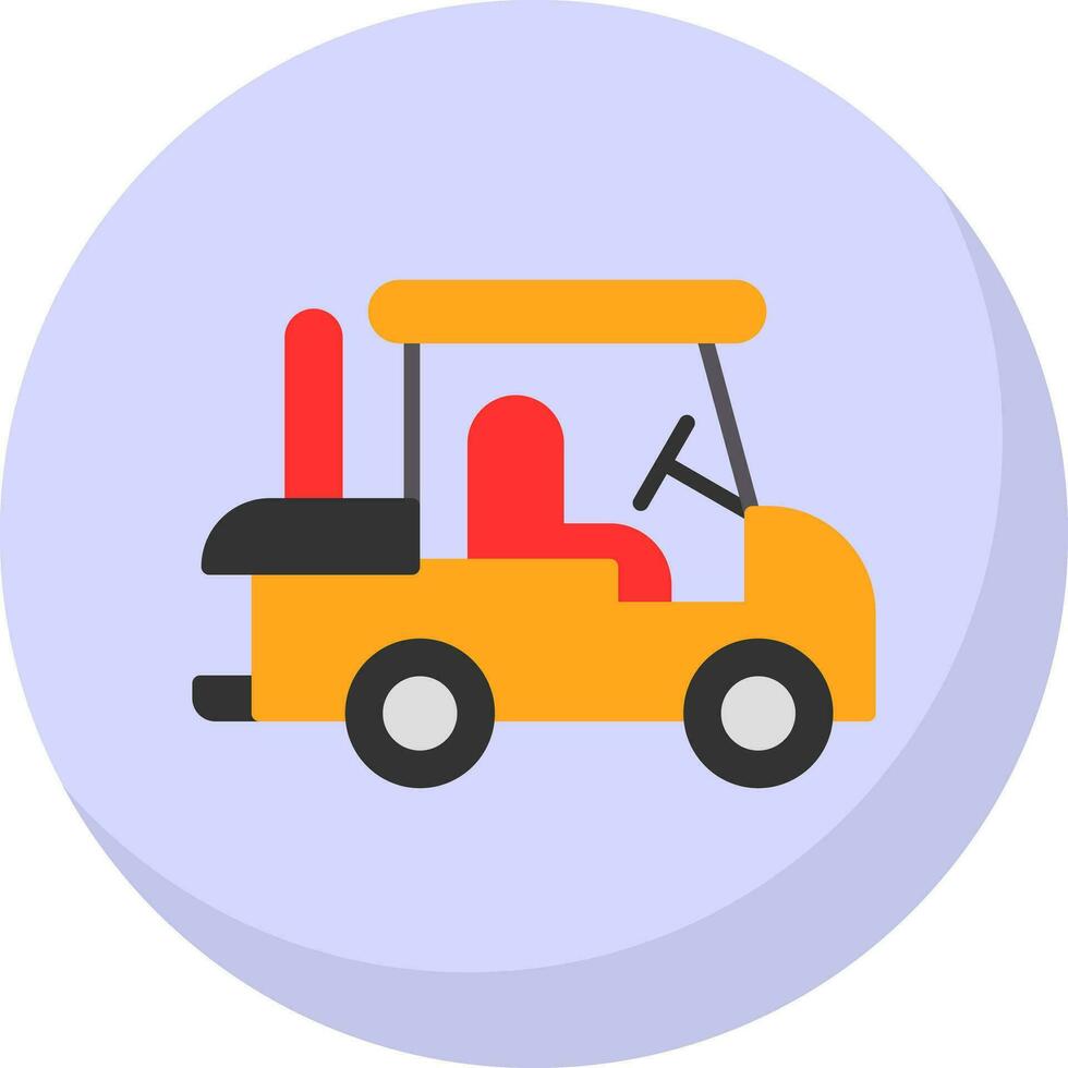 Golf cart Vector Icon Design