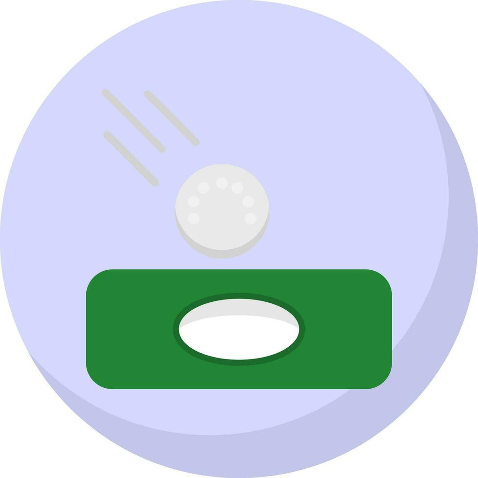 Hole in one Vector Icon Design