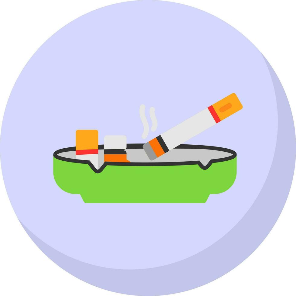 Ashtray Vector Icon Design