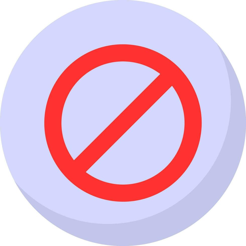 Ban Vector Icon Design
