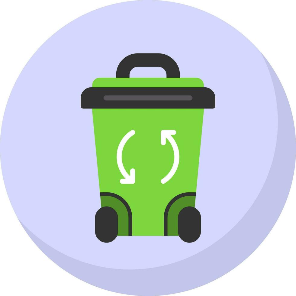 diseño de icono de vector de papelera de reciclaje