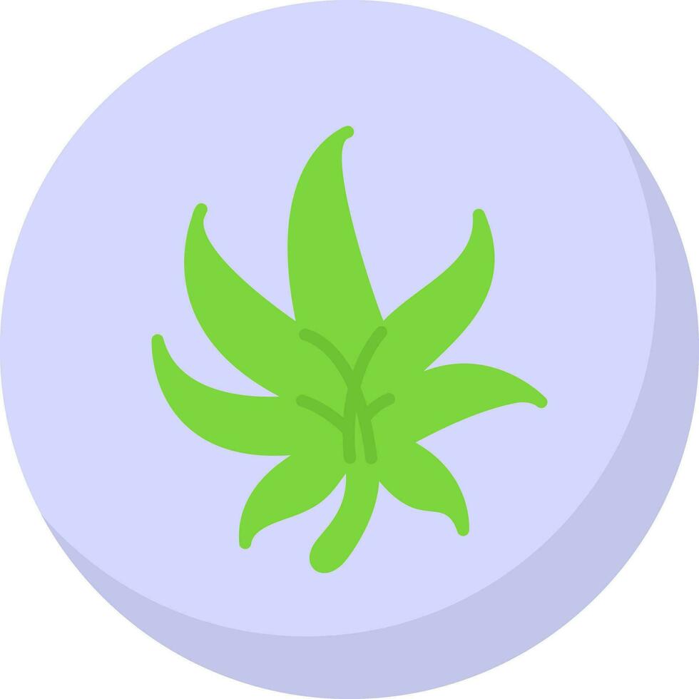 Weed Vector Icon Design