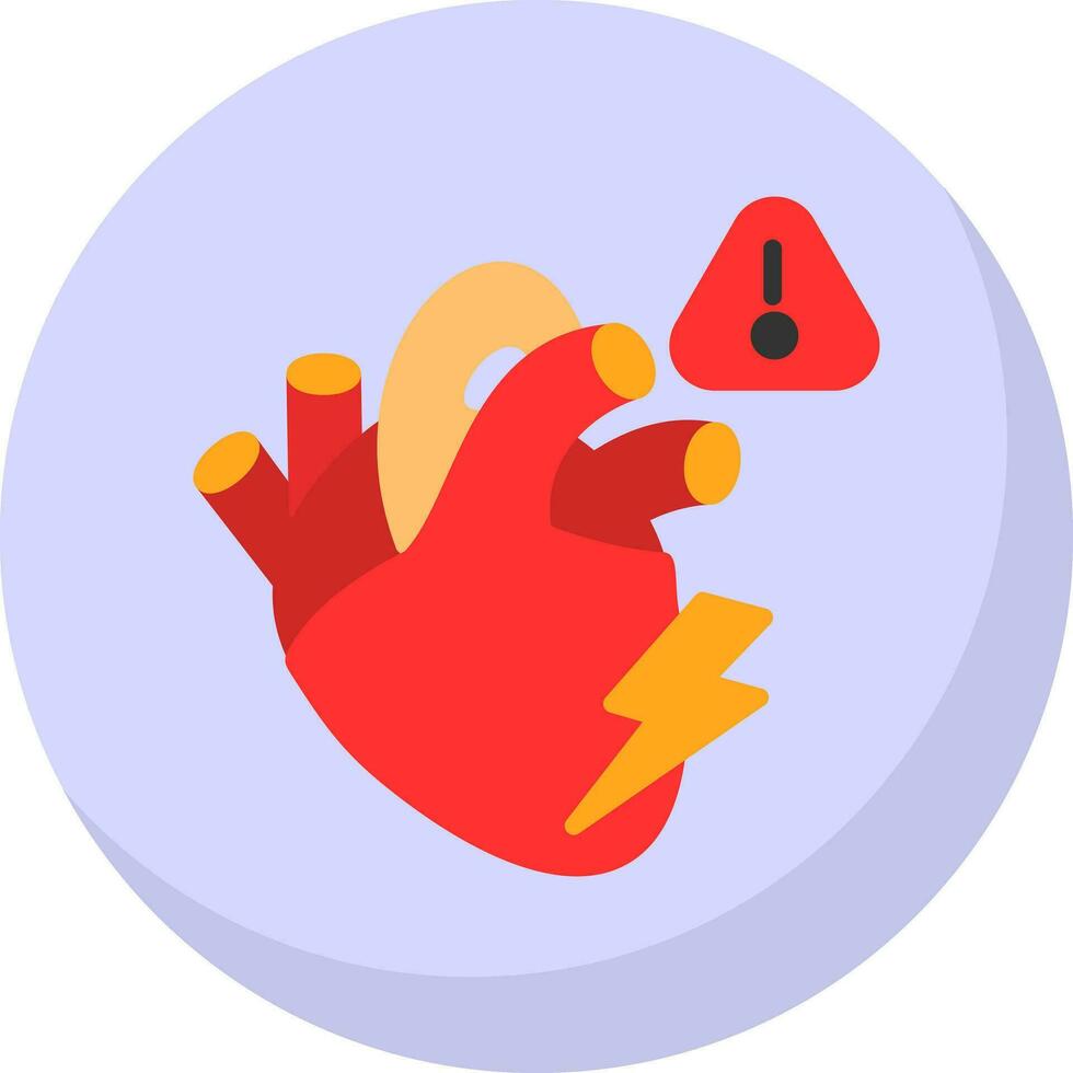 Heart attack Vector Icon Design