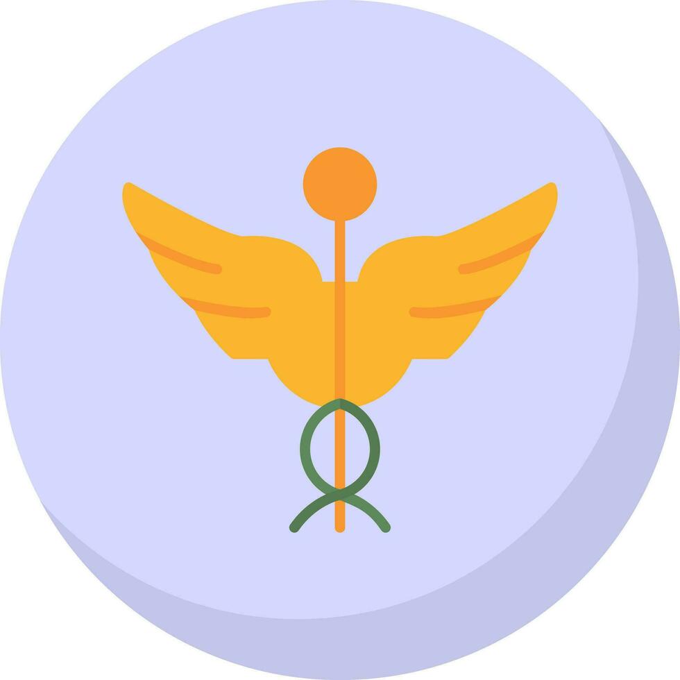 Caduceus Vector Icon Design
