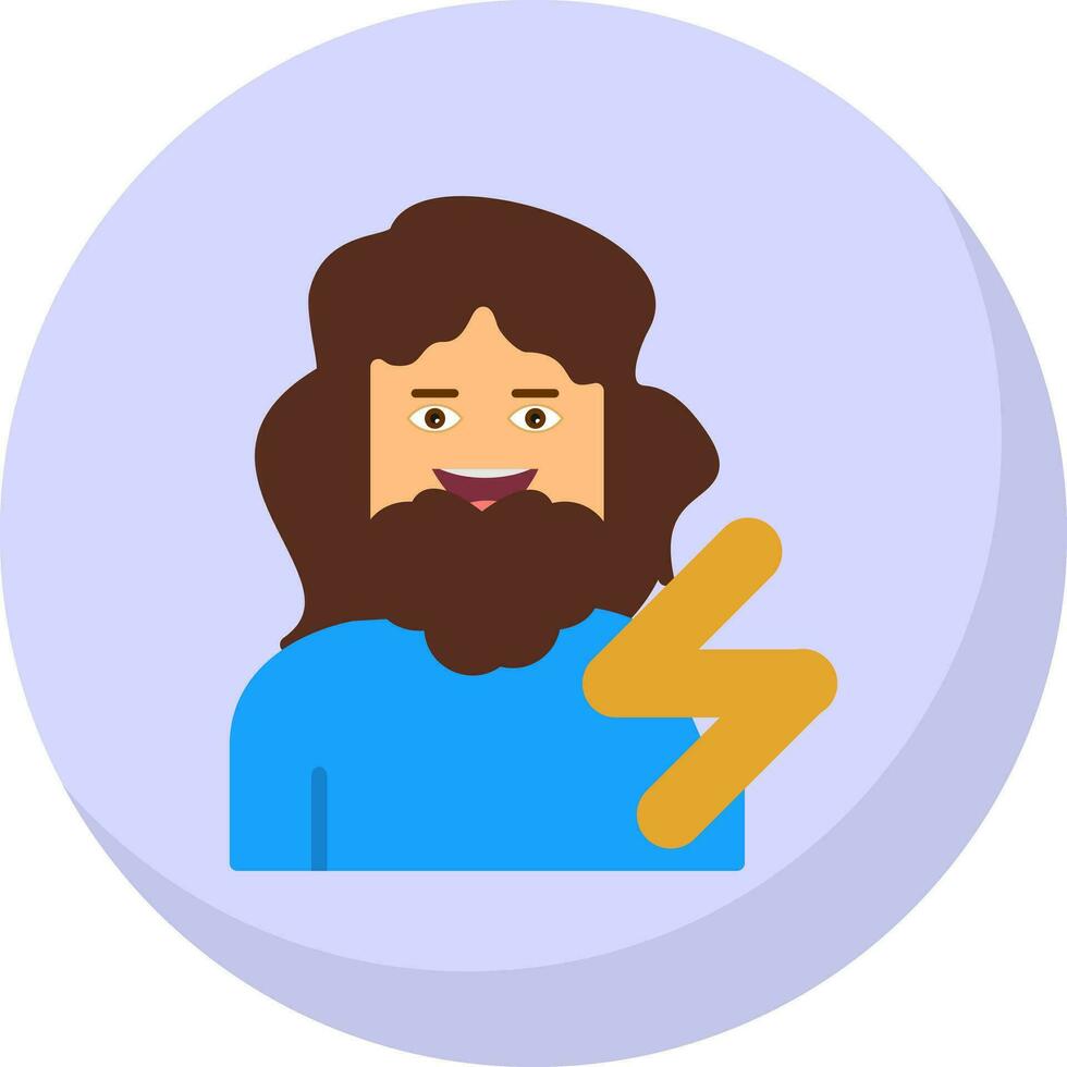 Zeus Vector Icon Design