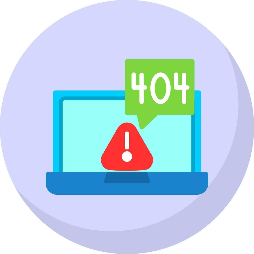 404 error Vector Icon Design