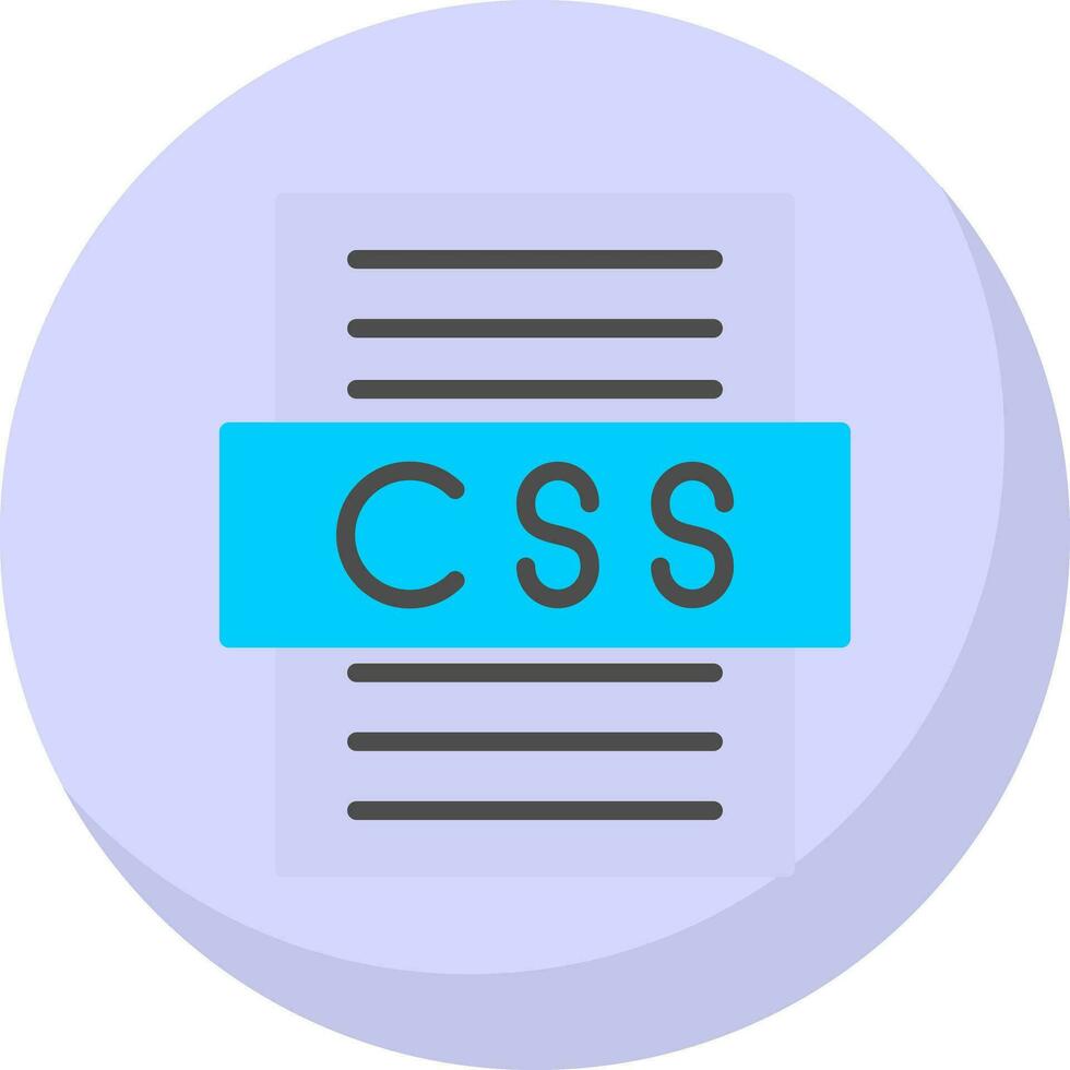 diseño de icono de vector de archivo css