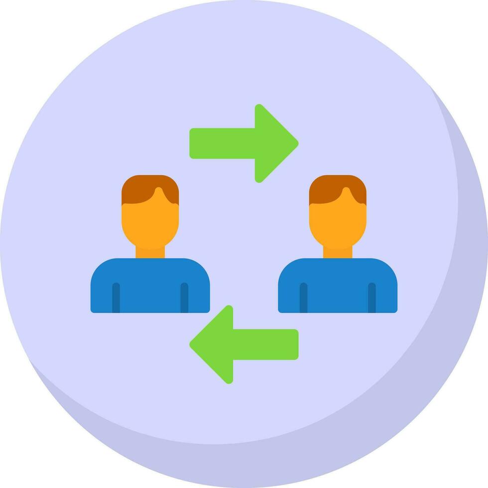 Interchangeability Vector Icon Design