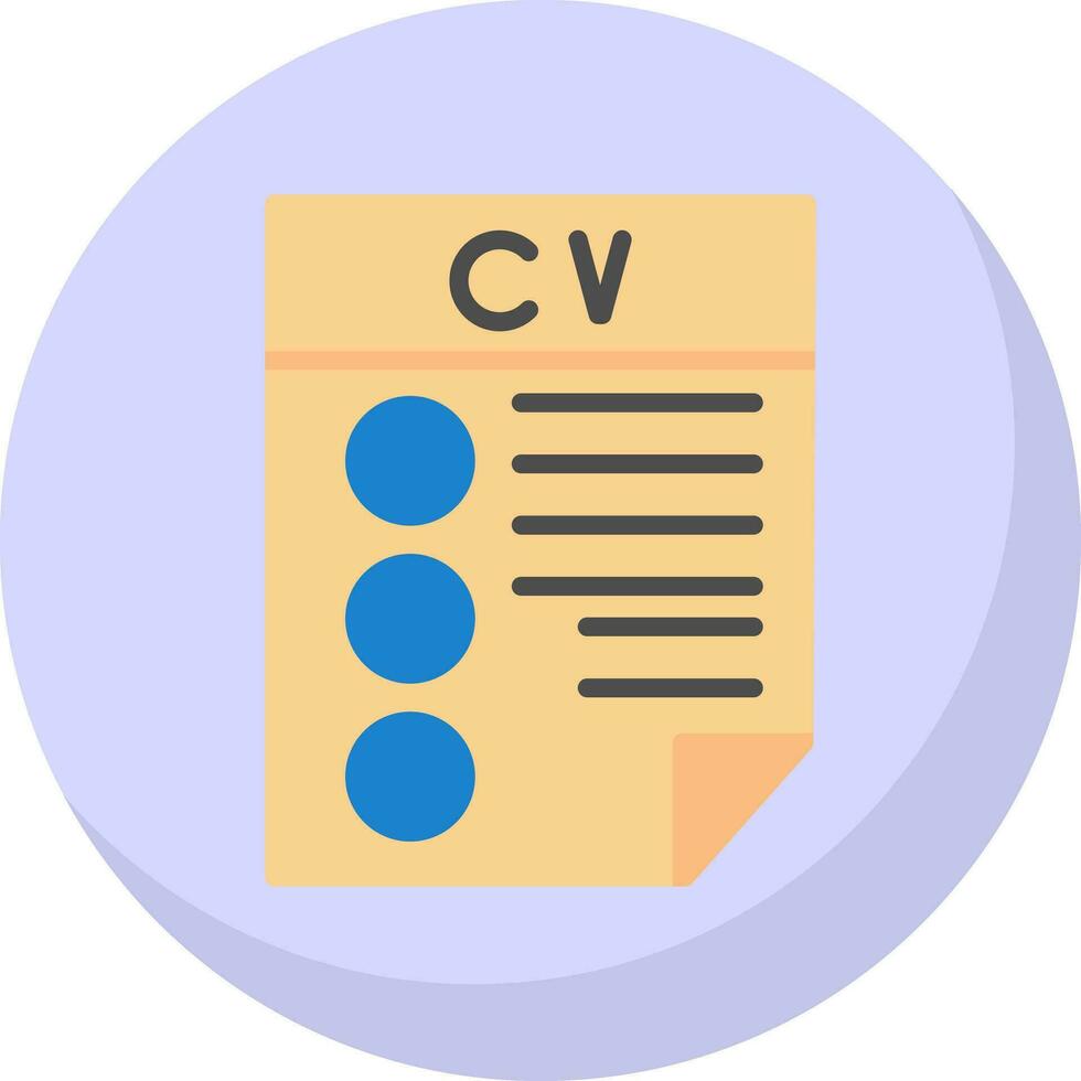 CV Vector Icon Design