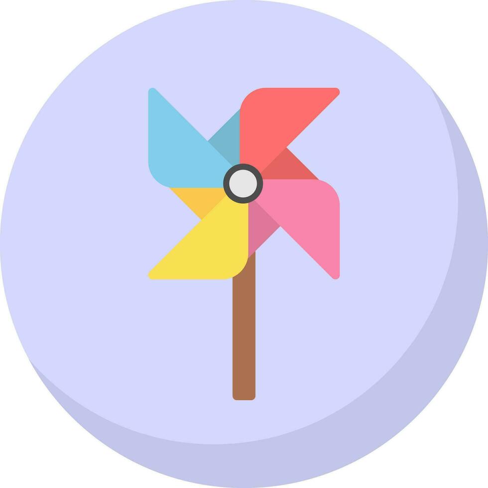 Pinwheel Vector Icon Design