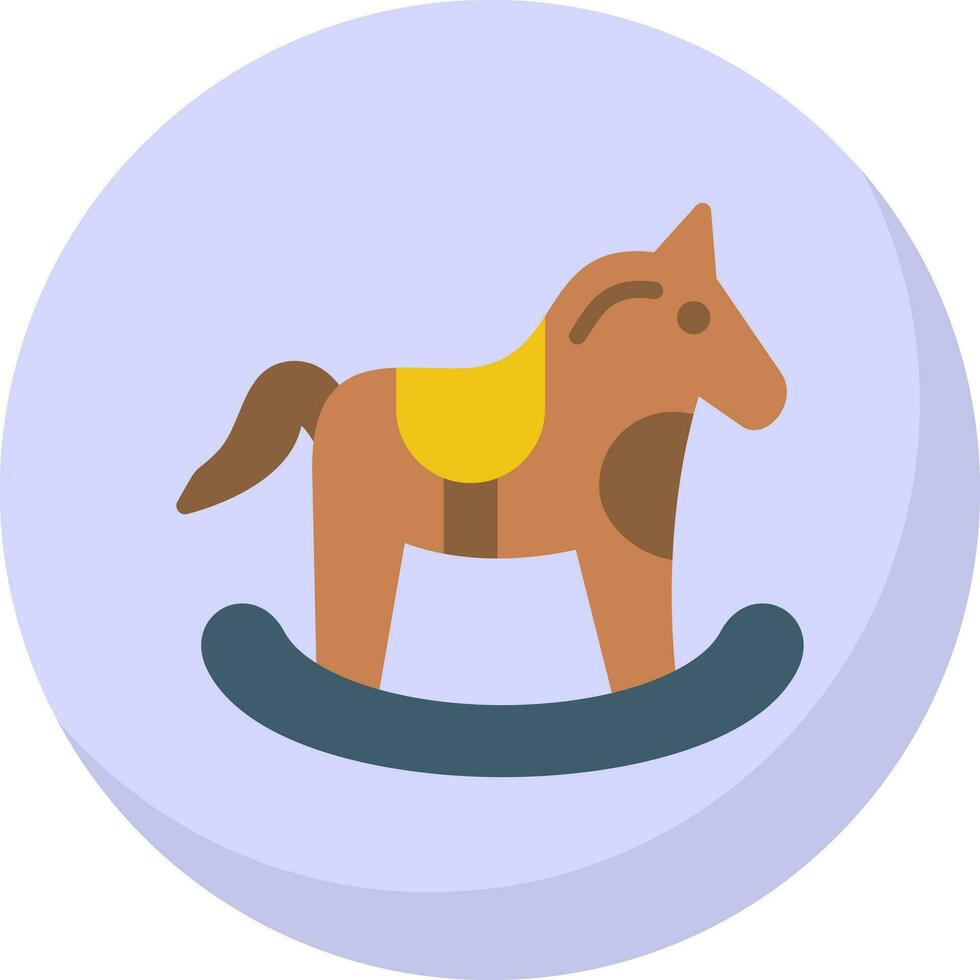 caballo juguete vector icono diseño