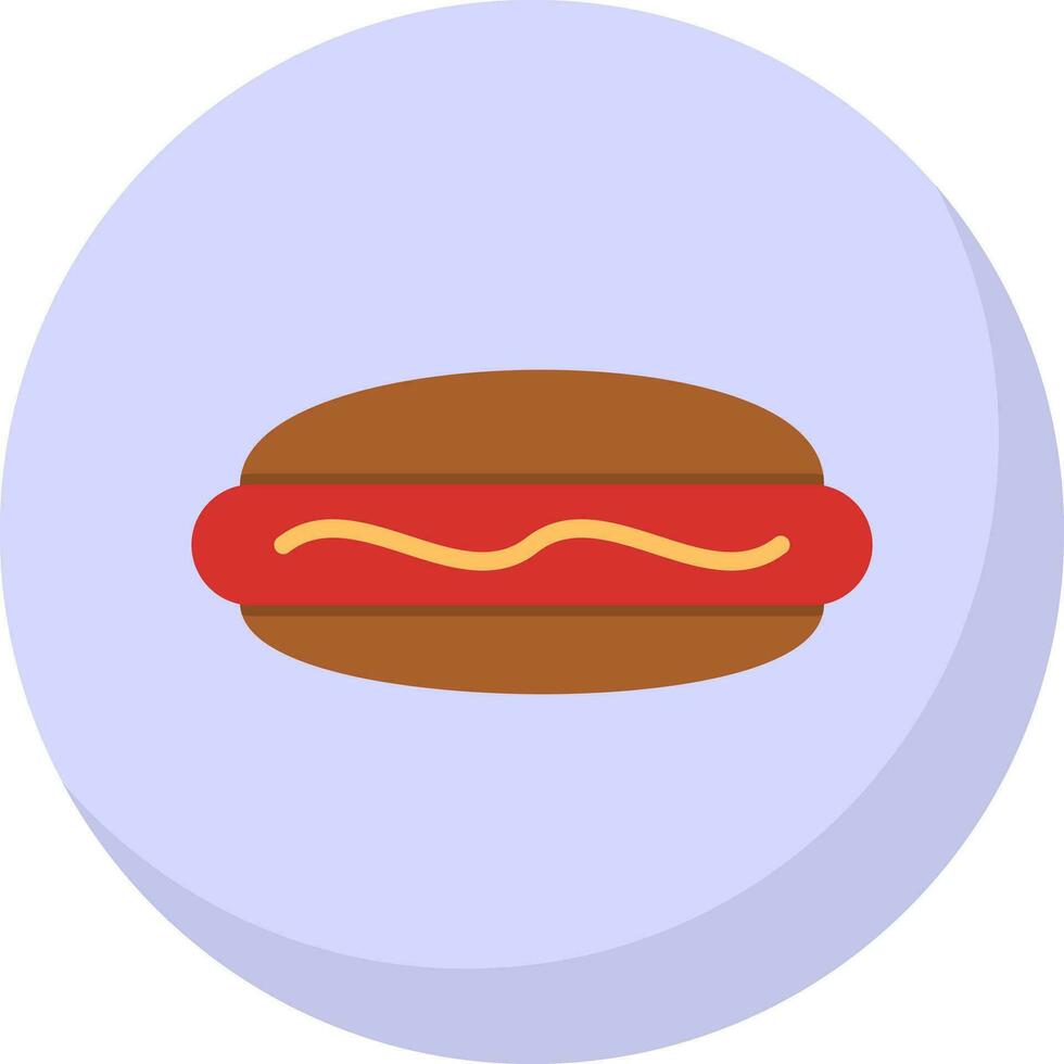 Hot dog Vector Icon Design