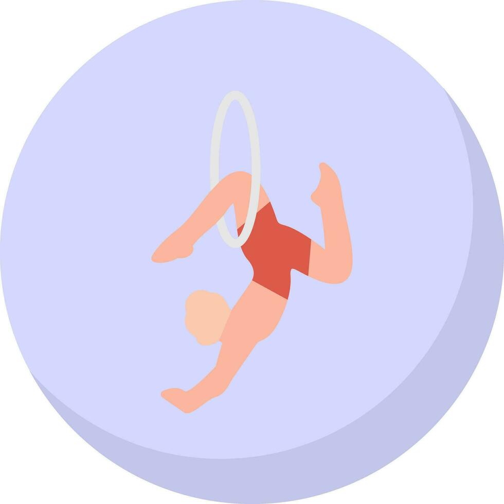 Trapeze artist Vector Icon Design