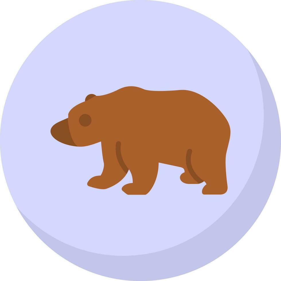 diseño de icono de vector de oso