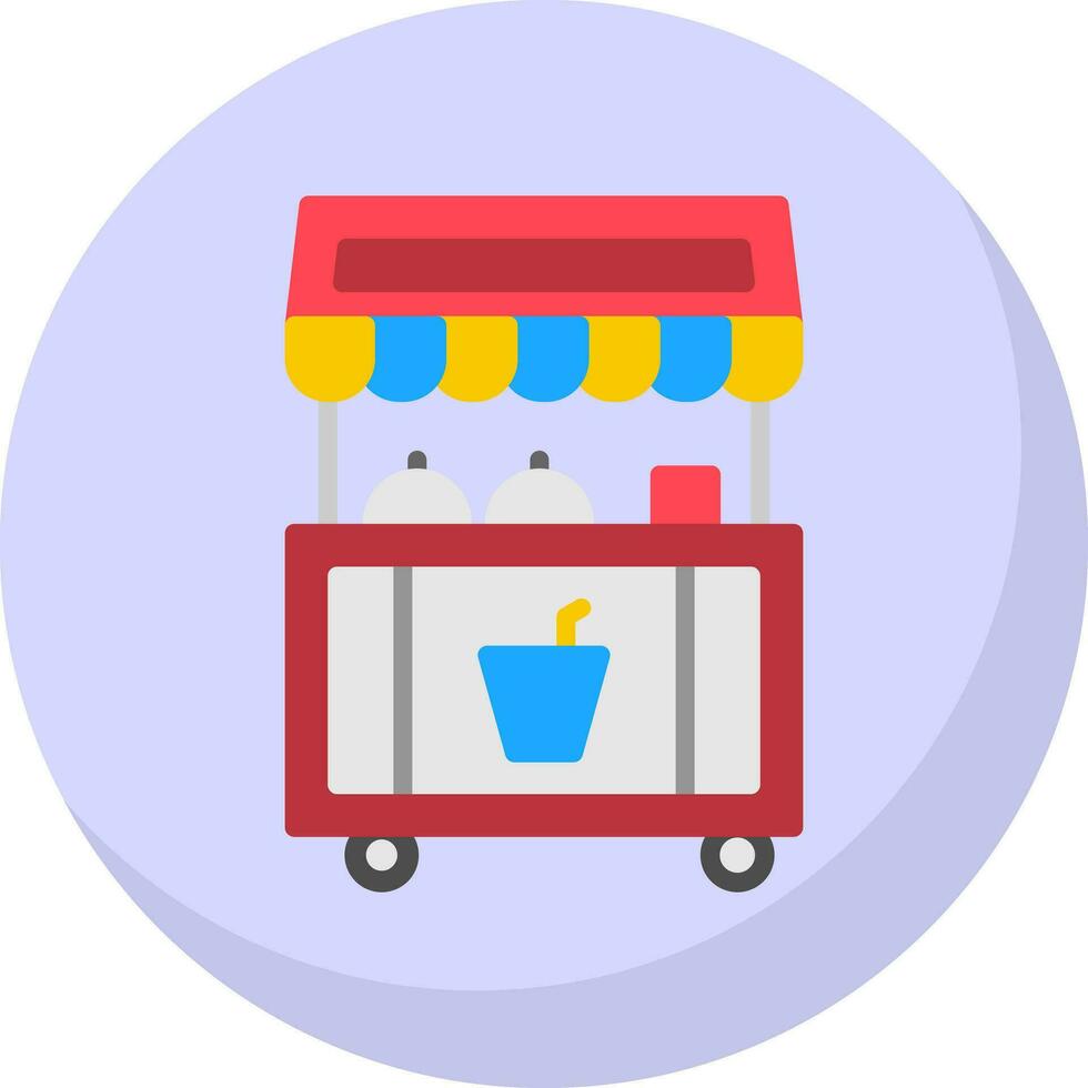 Food stand Vector Icon Design