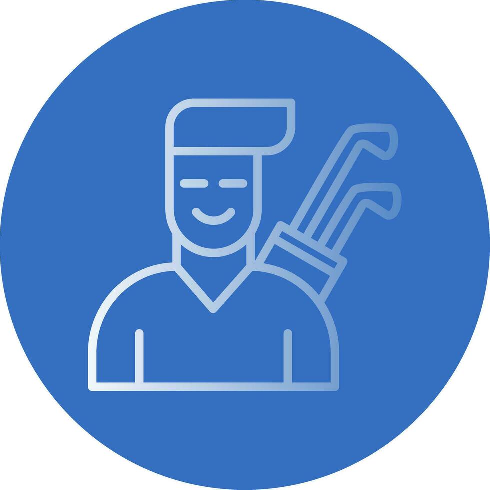 Golfer Vector Icon Design