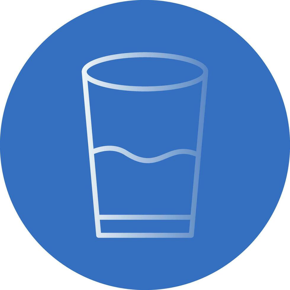 Glass of water Vector Icon Design