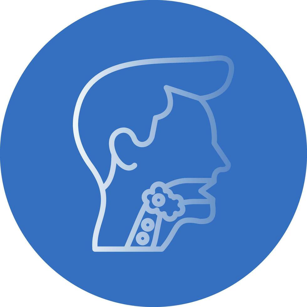 Throat cancer Vector Icon Design