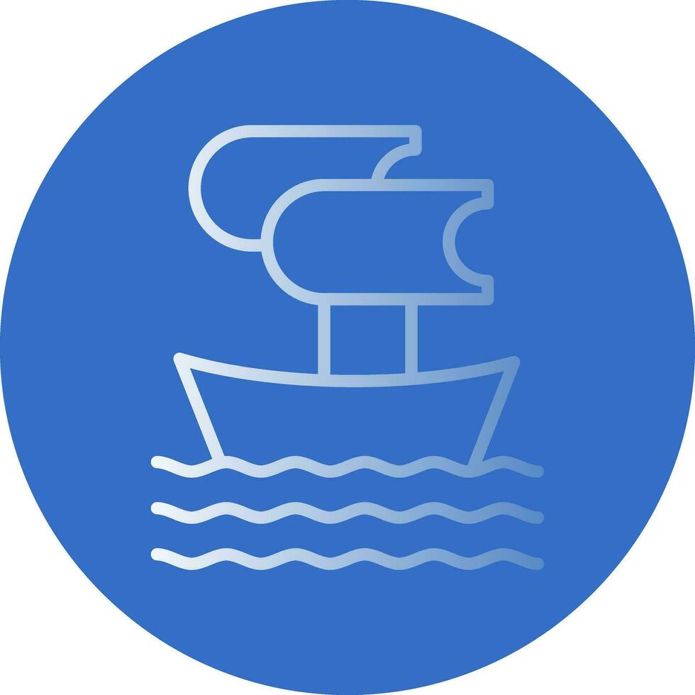 Trireme Vector Icon Design